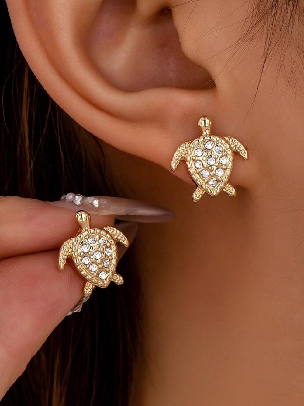 3for$20 1 Pair Turtle Stud Earrings, Summer Ocean Beach Jewelry